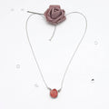 Collar Rosa roja