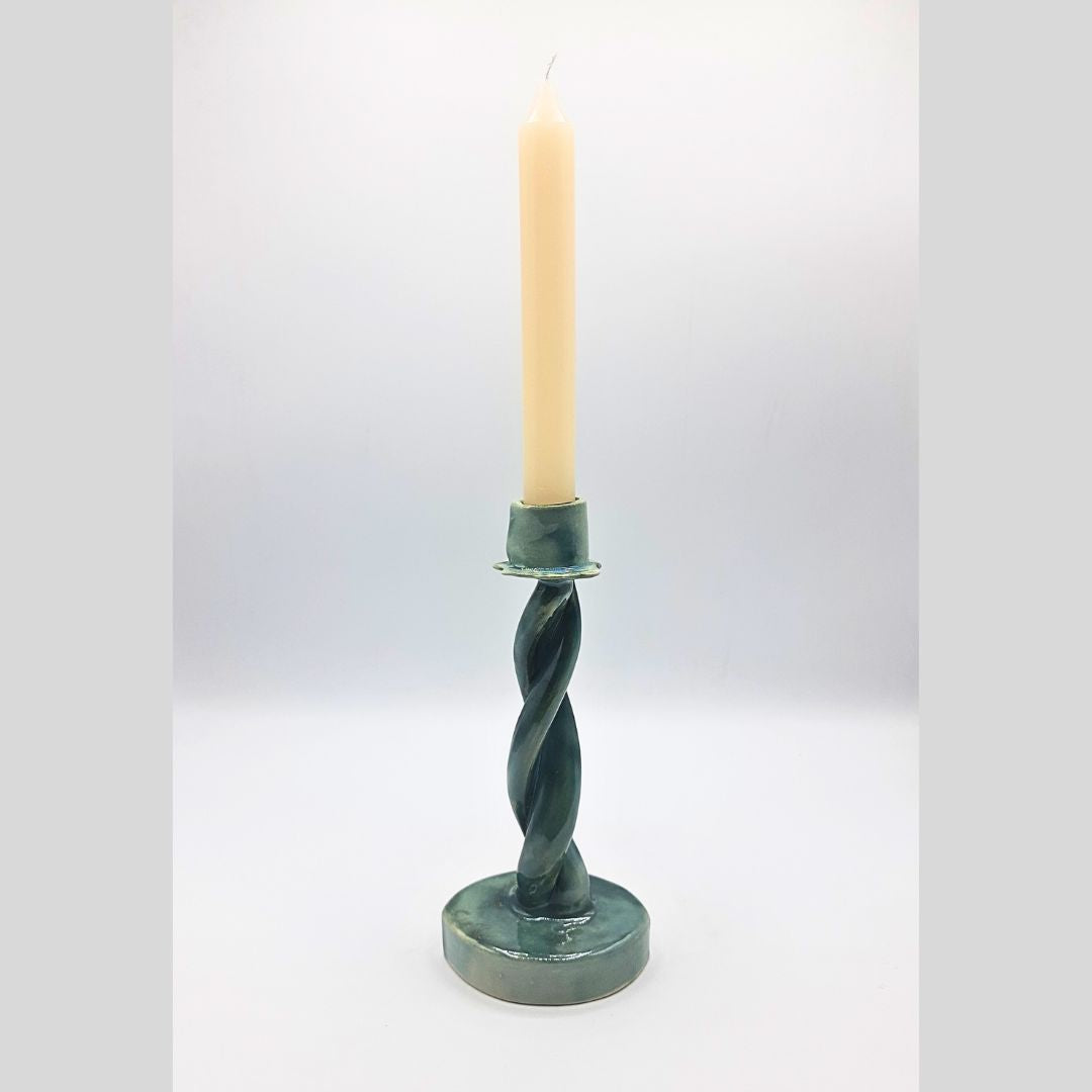 Candelabro Verde (una Vela)