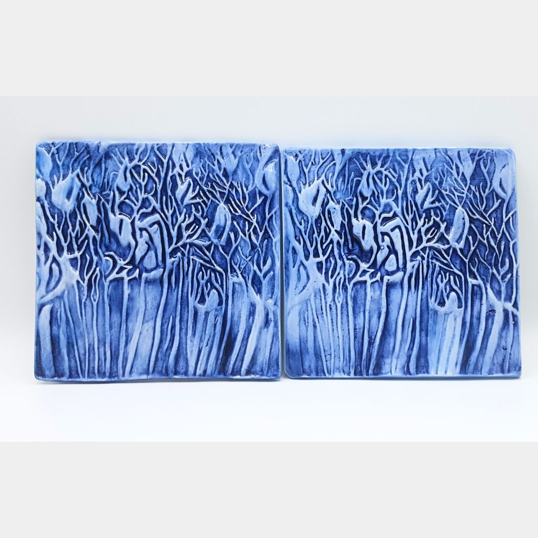 Azulejos en Relieve "Susurros del Bosque"