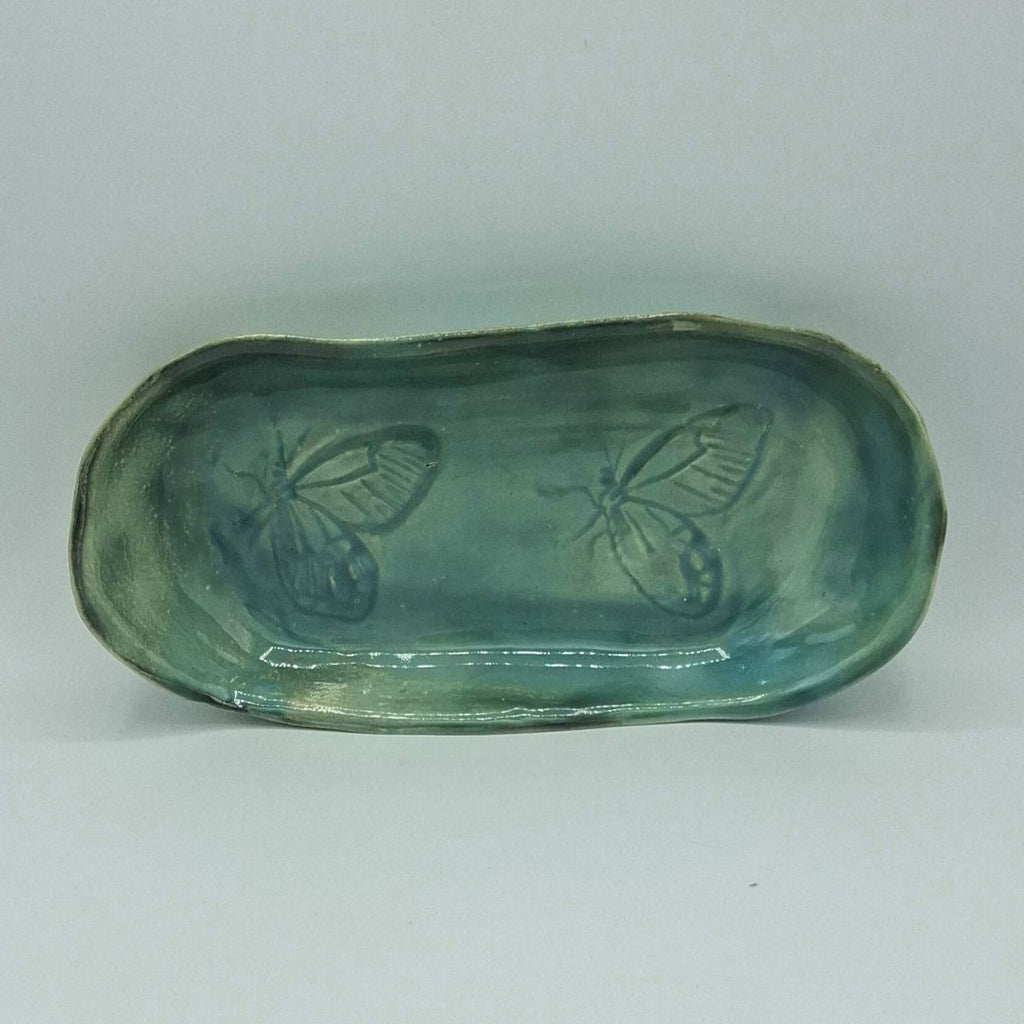Bandeja pequeña" Colección mariposa verde"