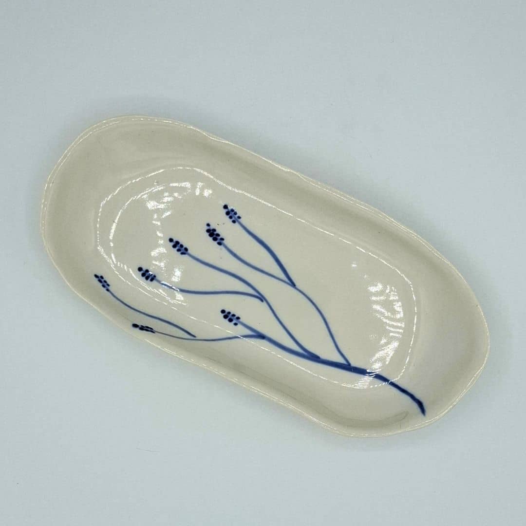 Bandeja pequeña de porcelana "Colección Racimos"