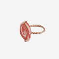 Anillo " Colección espiral" coral