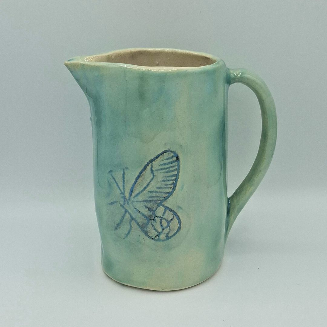 Jarra "Colección mariposa verde"