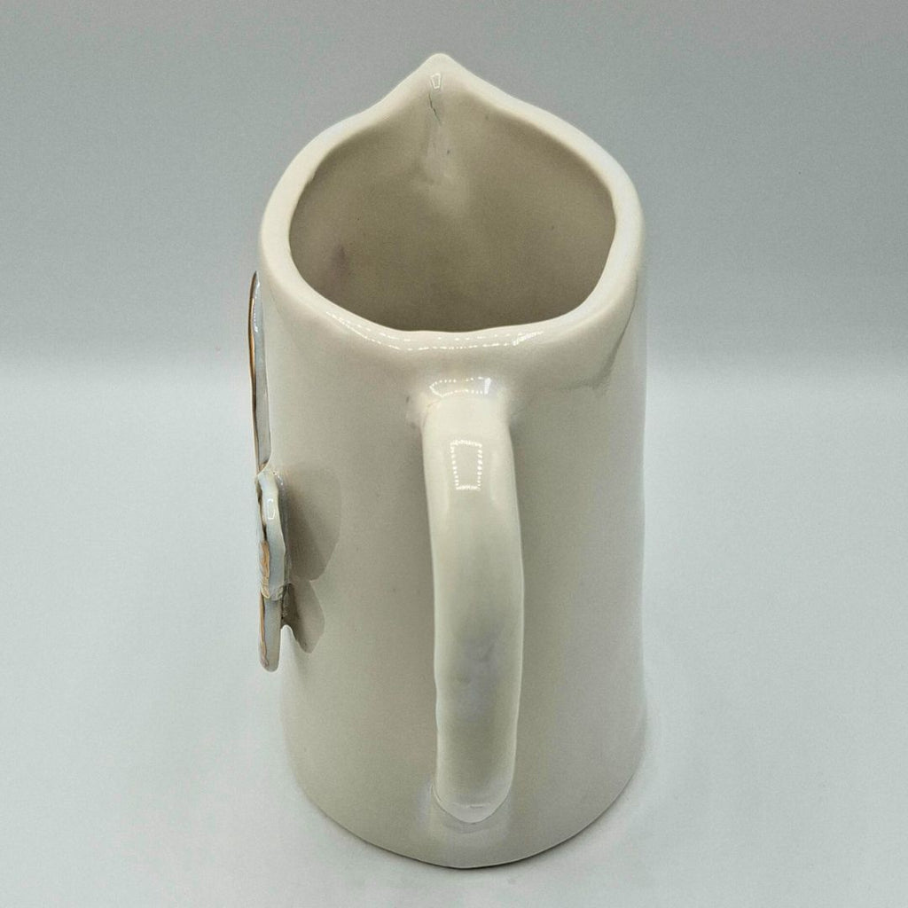 Jarra de porcelana " Colección Mariposa Oro"
