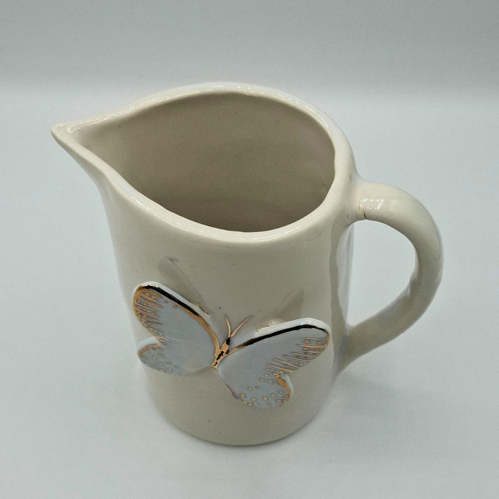 Jarra de porcelana " Colección Mariposa Oro"