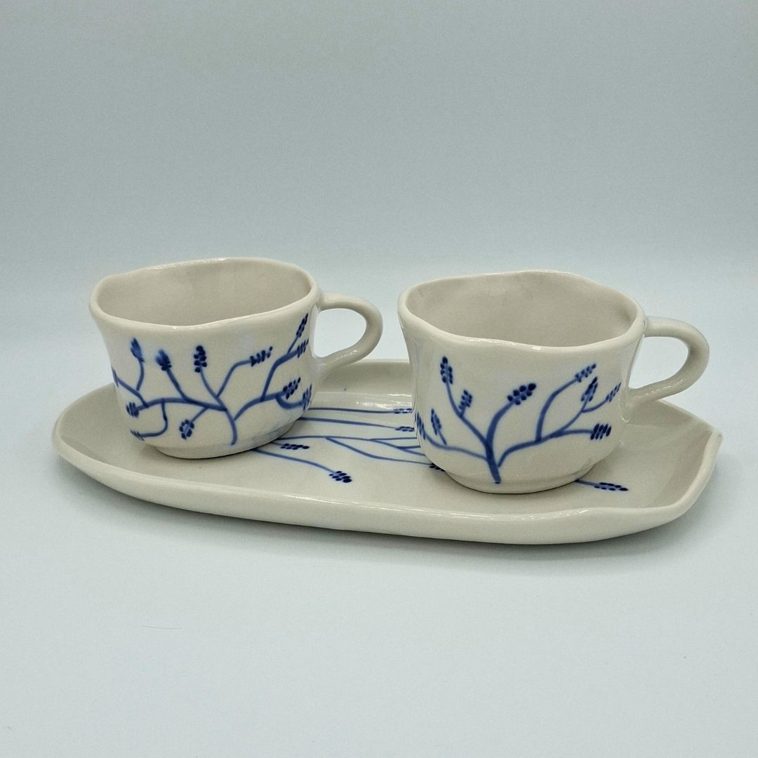 Taza Achatada "Colección Racimos"