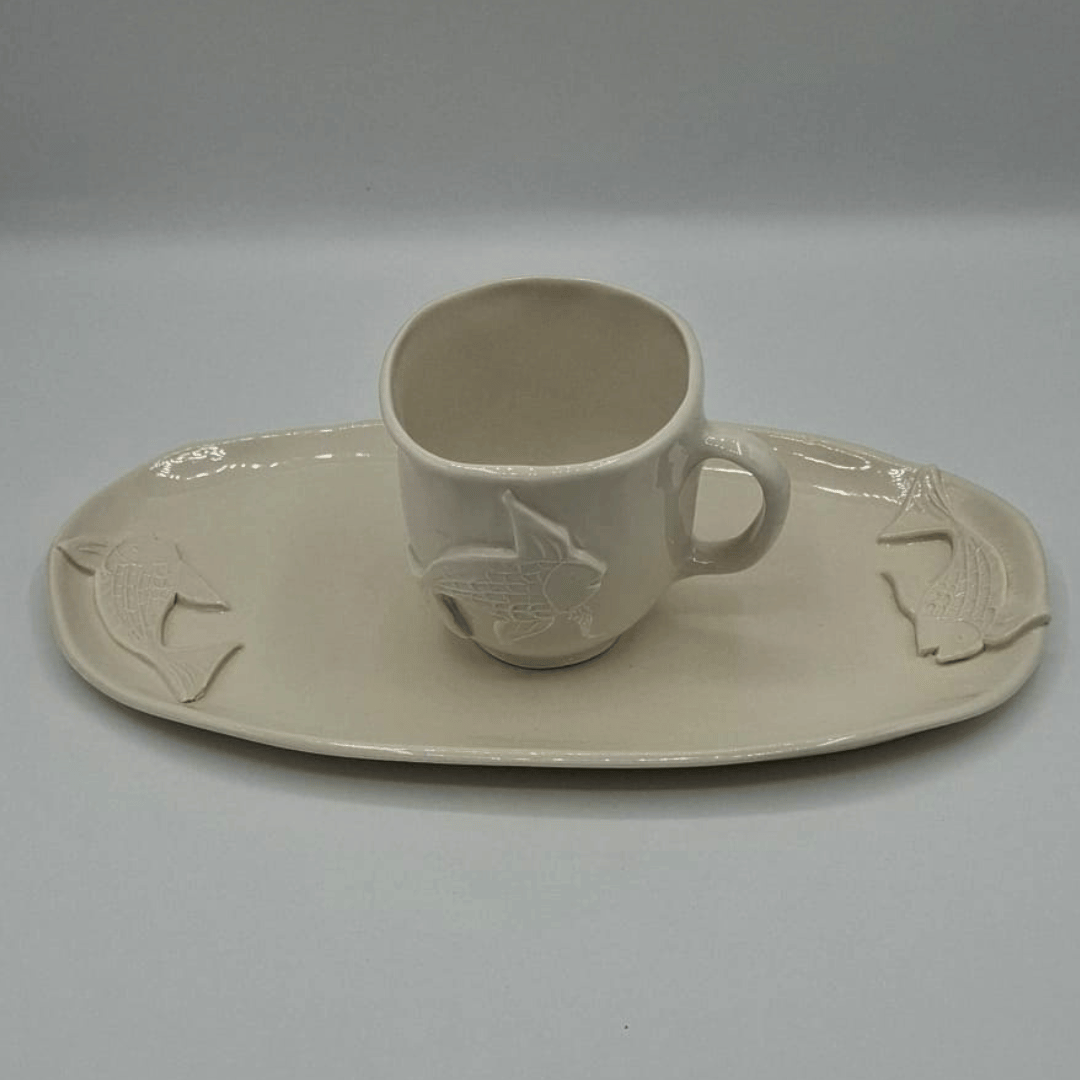 Set de vajilla desayuno "Peces"