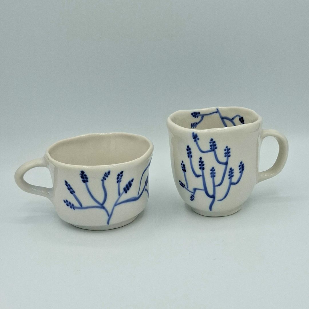 Taza Achatada "Colección Racimos"