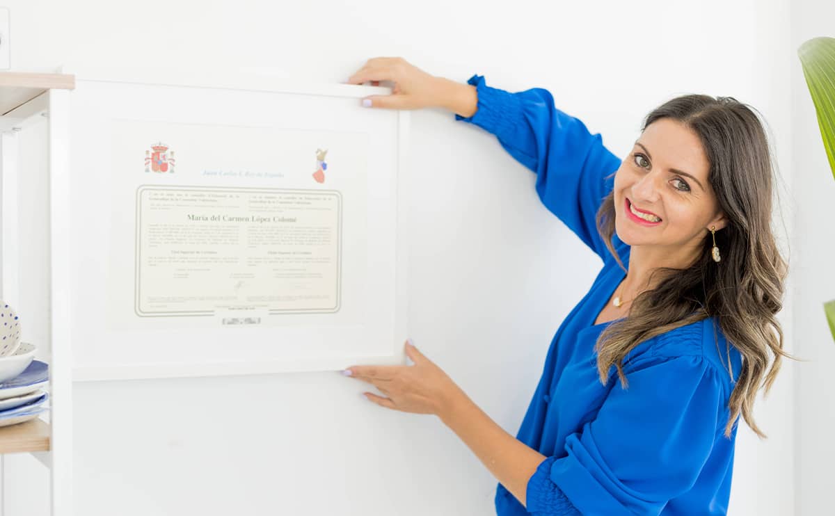 Carmen Colomé en su taller